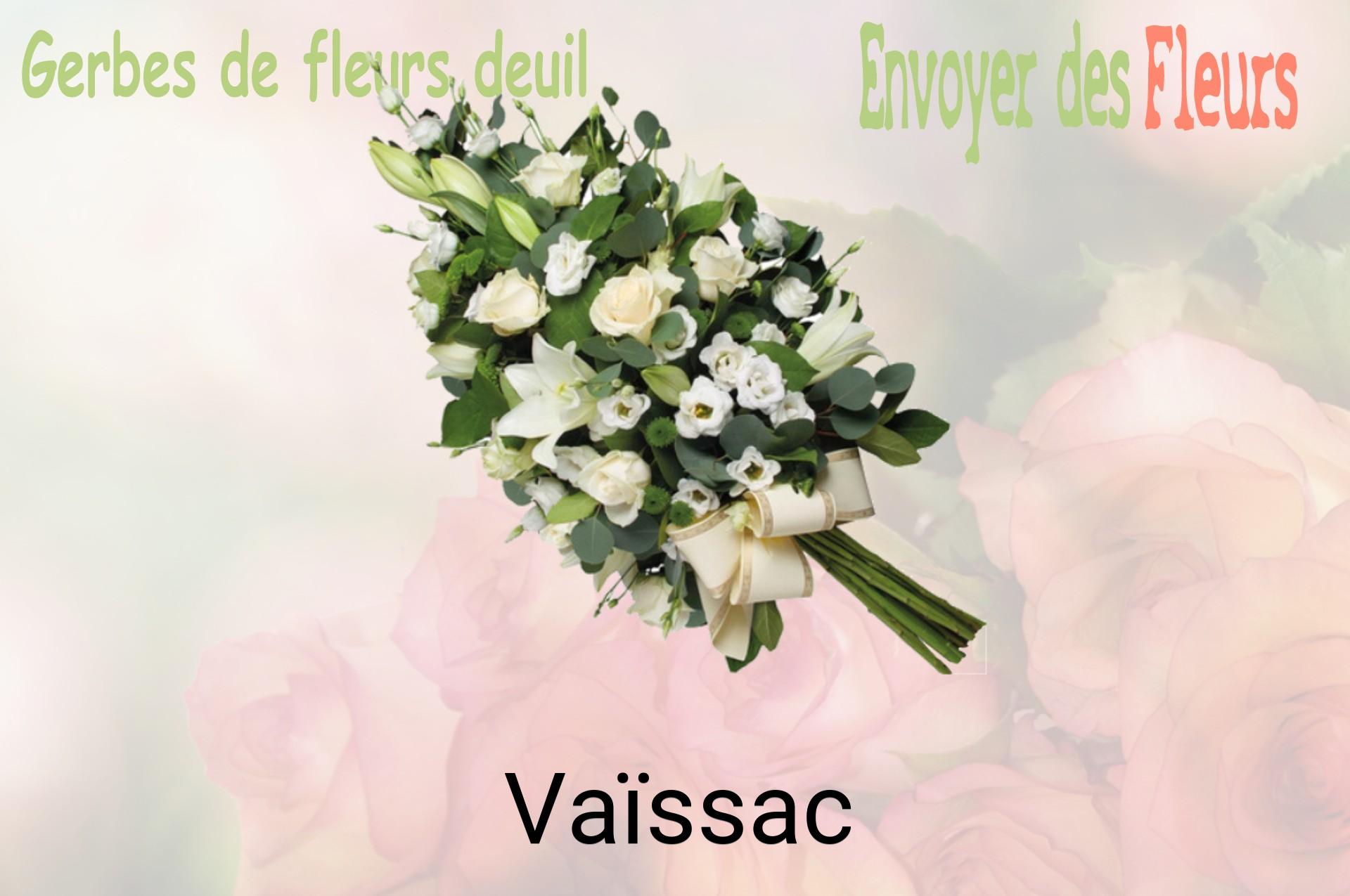 Gerbe de fleurs de deuil livrée à Vaïssac